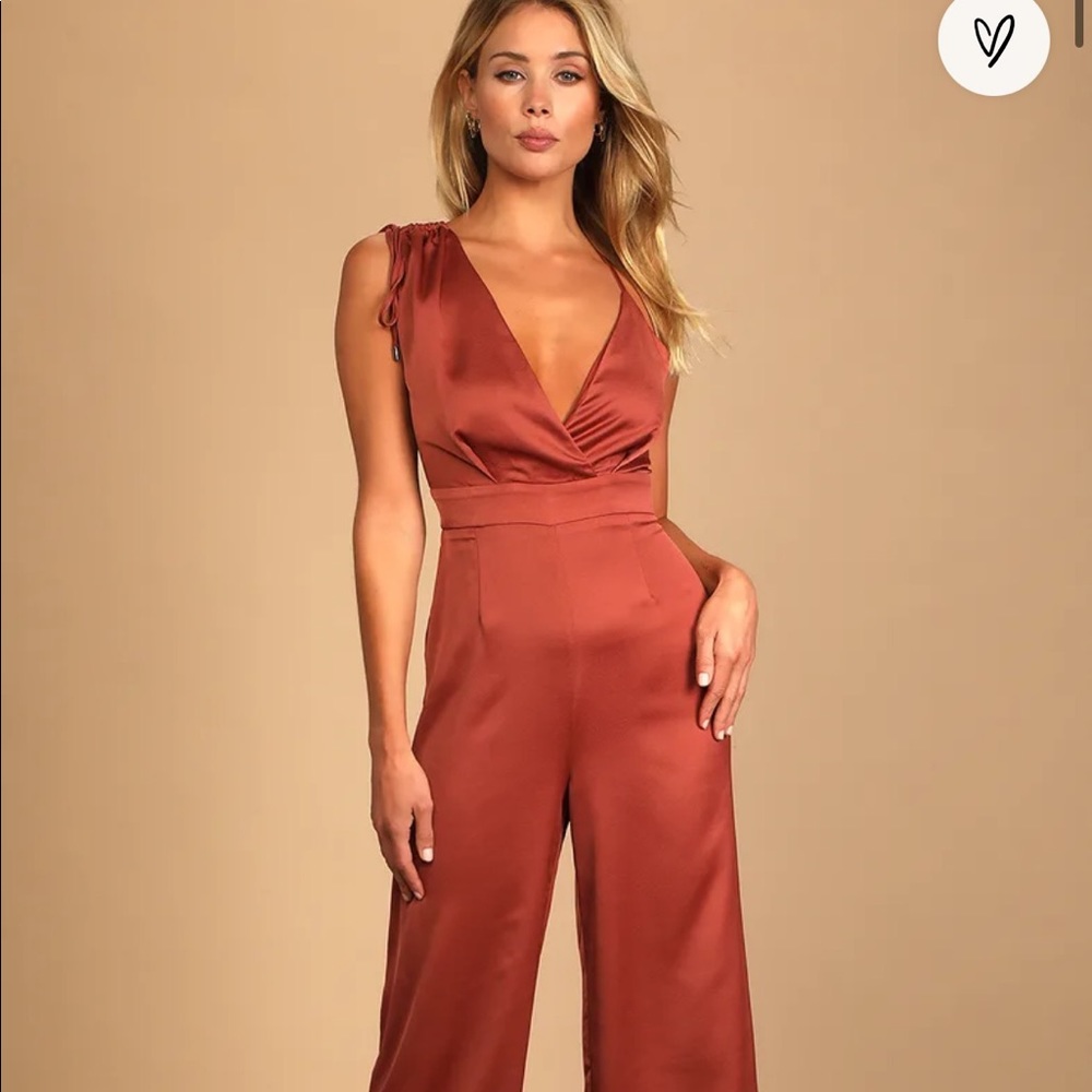 Lulus rusty rose jumpsuit